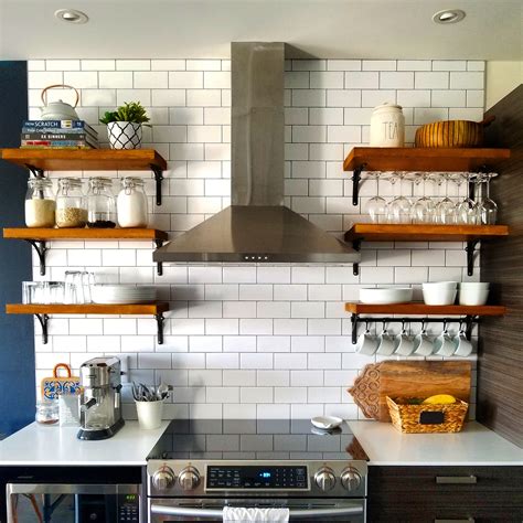 kitchen with shelving